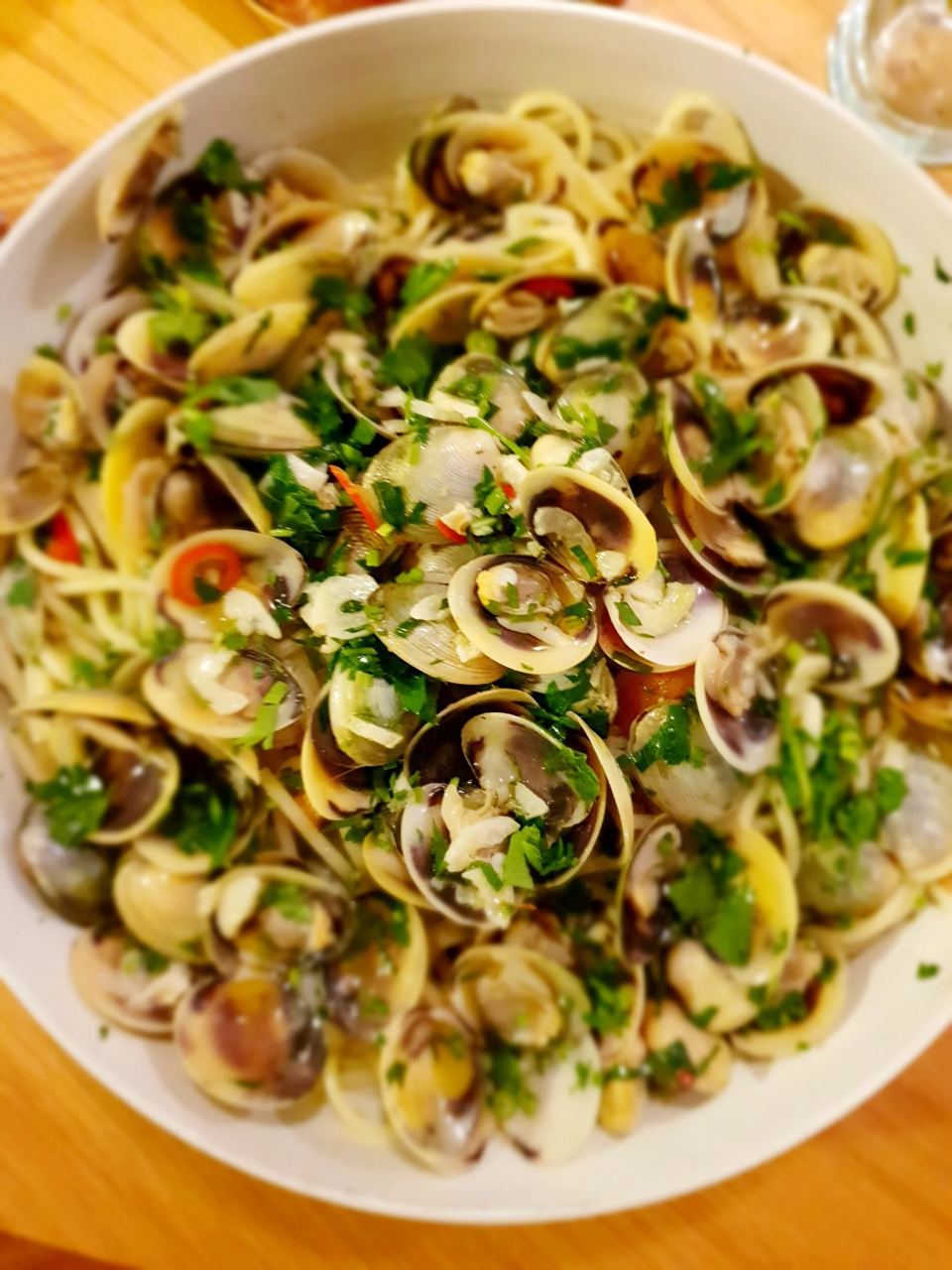 Linguine with clams